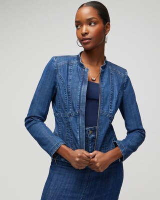 ジャケット・アウター DENIM CORSET COMBINE JACKET DENIM CORSET COMBINE JACKET